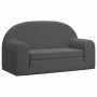 Sofá cama de niños 2 plazas felpa suave gris antracita von , Baby- und Kleinkindmöbel - Ref: Foro24-357024, Preis: 54,46 €, R...