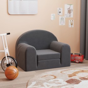 Sofá cama infantil felpa suave gris antracita von , Baby- und Kleinkindmöbel - Ref: Foro24-357018, Preis: 41,83 €, Rabatt: %