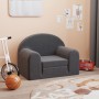 Sofá cama infantil felpa suave gris antracita by , Baby and Toddler Furniture - Ref: Foro24-357018, Price: 41,83 €, Discount: %