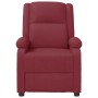 Sillón reclinable de cuero sintético rojo tinto by , Armchairs - Ref: Foro24-340173, Price: 188,19 €, Discount: %