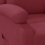 Sillón reclinable de cuero sintético rojo tinto by , Armchairs - Ref: Foro24-340173, Price: 188,19 €, Discount: %