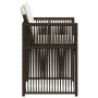Sillas de jardín con cojines 4 unidades ratán sintético marrón de , Sillas de jardín - Ref: Foro24-364969, Precio: 177,89 €