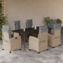 Set comedor de jardín 7 pzas con cojines ratán sintético beige von , Gartensets - Ref: Foro24-3212829, Preis: 1,00 €, Rabatt: %