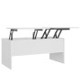 Mesa de centro madera contrachapada blanco 102x50,5x46,5 cm de vidaXL, Mesas de centro - Ref: Foro24-809719, Precio: 81,09 €,...