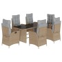 Set comedor de jardín 7 pzas con cojines ratán sintético beige von , Gartensets - Ref: Foro24-3213360, Preis: 957,72 €, Rabat...