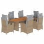 Set comedor de jardín 7 pzas con cojines ratán sintético beige von , Gartensets - Ref: Foro24-3213374, Preis: 946,47 €, Rabat...