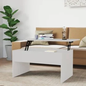 Couchtisch aus weißem Sperrholz, 80 x 50,5 x 41,5 cm von vidaXL, Couchtisch - Ref: Foro24-809638, Preis: 68,09 €, Rabatt: %