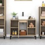 Armario de lavabo madera contrachapada roble Sonoma 80x33x60 cm de , Tocadores de baño - Ref: Foro24-821295, Precio: 76,12 €,...