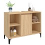 Armario de lavabo madera contrachapada roble Sonoma 80x33x60 cm de , Tocadores de baño - Ref: Foro24-821295, Precio: 76,12 €,...