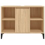 Armario de lavabo madera contrachapada roble Sonoma 80x33x60 cm de , Tocadores de baño - Ref: Foro24-821295, Precio: 76,12 €,...