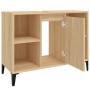 Armario de lavabo madera contrachapada roble Sonoma 80x33x60 cm de , Tocadores de baño - Ref: Foro24-821295, Precio: 76,12 €,...