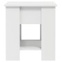 Mesa de centro madera contrachapada blanco 101x49x52 cm