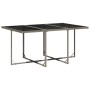 Set de comedor de jardín 11 pzas y cojines ratán sintético gris | Foro24.es | Tu tienda online para hogar, jardín y más Foro24.es