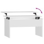 Couchtisch aus weißem Sperrholz, 80 x 50,5 x 41,5 cm von vidaXL, Couchtisch - Ref: Foro24-809638, Preis: 69,08 €, Rabatt: %