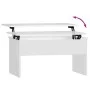 Mesa de centro madera contrachapada blanco 80x50,5x41,5 cm de vidaXL, Mesas de centro - Ref: Foro24-809638, Precio: 67,99 €, ...