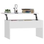 Couchtisch aus weißem Sperrholz, 80 x 50,5 x 41,5 cm von vidaXL, Couchtisch - Ref: Foro24-809638, Preis: 69,08 €, Rabatt: %