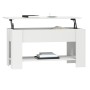 Couchtisch aus weißem Sperrholz, 101 x 49 x 52 cm von vidaXL, Couchtisch - Ref: Foro24-809701, Preis: 100,01 €, Rabatt: %