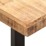 Banco de madera maciza de mango sin tratar y acero 110 cm | Foro24.es | Tu tienda online para hogar, jardín y más Foro24.es