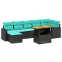 Set de sofás de jardín 8 piezas y cojines ratán sintético negro by , Garden sets - Ref: Foro24-3271421, Price: 619,70 €, Disc...