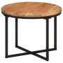 Mesa de centro de madera maciza de acacia y hierro 45x45x35 cm | Foro24.es | Tu tienda online para hogar, jardín y más Foro24.es