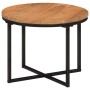 Mesa de centro de madera maciza de acacia y hierro 45x45x35 cm | Foro24.es | Tu tienda online para hogar, jardín y más Foro24.es
