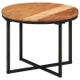 Mesa de centro de madera maciza de acacia y hierro 45x45x35 cm | Foro24.es | Tu tienda online para hogar, jardín y más Foro24.es
