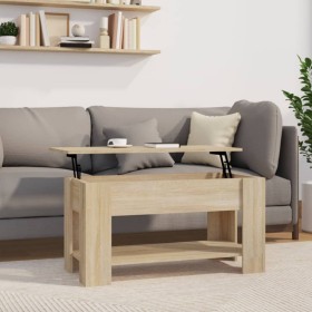 Mesa de centro madera de ingeniería roble Sonoma 101x49x52 cm de vidaXL, Mesas de centro - Ref: Foro24-809704, Precio: 90,81 ...