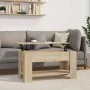 Center table made of Sonoma oak engineered wood 101x49x52 cm by vidaXL, Coffee table - Ref: Foro24-809704, Price: 87,97 €, Di...