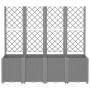 Jardinera con enrejado PP gris claro 160x40x140 cm von , Töpfe und Pflanzgefäße - Ref: Foro24-367872, Preis: 197,17 €, Rabatt: %