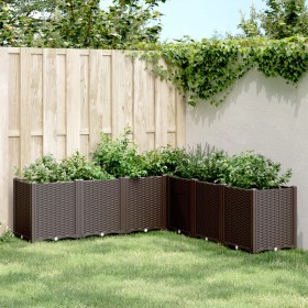 Jardinera PP marrón 160x160x53 cm von , Töpfe und Pflanzgefäße - Ref: Foro24-367870, Preis: 178,05 €, Rabatt: %
