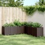 Jardinera PP marrón 160x160x53 cm von , Töpfe und Pflanzgefäße - Ref: Foro24-367870, Preis: 178,05 €, Rabatt: %