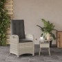 Sillón de jardín reclinable con cojines ratán PE gris claro by , Garden chairs - Ref: Foro24-365166, Price: 132,51 €, Discoun...