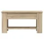 Center table made of Sonoma oak engineered wood 101x49x52 cm by vidaXL, Coffee table - Ref: Foro24-809704, Price: 87,97 €, Di...