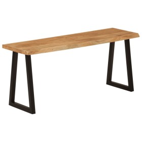 Banco con borde natural de madera de acacia maciza 105 cm von , Banken - Ref: Foro24-372754, Preis: 104,46 €, Rabatt: -5%%