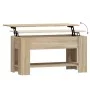 Center table made of Sonoma oak engineered wood 101x49x52 cm by vidaXL, Coffee table - Ref: Foro24-809704, Price: 87,97 €, Di...