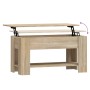Mesa de centro madera de ingeniería roble Sonoma 101x49x52 cm