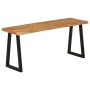 Banco con borde natural de madera de acacia maciza 105 cm by , Banks - Ref: Foro24-372754, Price: 104,46 €, Discount: %