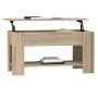 Center table made of Sonoma oak engineered wood 101x49x52 cm by vidaXL, Coffee table - Ref: Foro24-809704, Price: 87,97 €, Di...