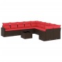 Set de sofás de jardín 11 pzas cojines ratán sintético marrón von , Gartensets - Ref: Foro24-3219514, Preis: 752,86 €, Rabatt: %