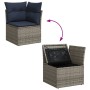 Set de sofás de jardín 7 pzas con cojines ratán sintético gris by , Garden sets - Ref: Foro24-3256467, Price: 509,06 €, Disco...