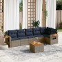 Set de sofás de jardín 7 pzas con cojines ratán sintético gris | Foro24.es | Tu tienda online para hogar, jardín y más Foro24.es