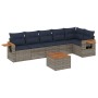 Set de sofás de jardín 7 pzas con cojines ratán sintético gris | Foro24.es | Tu tienda online para hogar, jardín y más Foro24.es