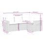 Set de sofás de jardín 4 pzas con cojines ratán sintético gris by , Garden sets - Ref: Foro24-3226775, Price: 338,72 €, Disco...
