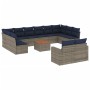 Set sofás de jardín con cojines 13 piezas ratán sintético gris von , Gartensets - Ref: Foro24-3256691, Preis: 989,79 €, Rabat...