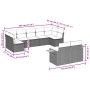 Set de sofás de jardín 9 pzas con cojines ratán sintético gris by , Garden sets - Ref: Foro24-3227132, Price: 685,73 €, Disco...