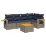 Set de sofás de jardín 6 pzas con cojines ratán sintético gris by , Garden sets - Ref: Foro24-3226796, Price: 448,93 €, Disco...