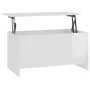 Couchtisch aus glänzend weißem Sperrholz, 102 x 55,5 x 52,5 cm von vidaXL, Couchtisch - Ref: Foro24-809671, Preis: 60,15 €, R...