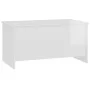Couchtisch aus glänzend weißem Sperrholz, 102 x 55,5 x 52,5 cm von vidaXL, Couchtisch - Ref: Foro24-809671, Preis: 60,15 €, R...