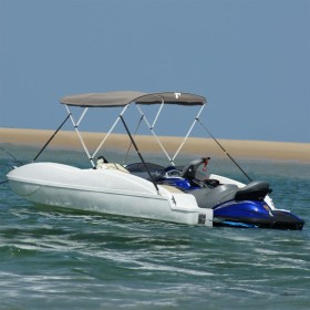 Toldo bimini 3 arcos con paredes laterales de malla von , Aufbewahrungsabdeckungen für Boote - Ref: Foro24-94846, Preis: 184,...
