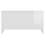Couchtisch aus glänzend weißem Sperrholz, 102 x 55,5 x 52,5 cm von vidaXL, Couchtisch - Ref: Foro24-809671, Preis: 60,15 €, R...